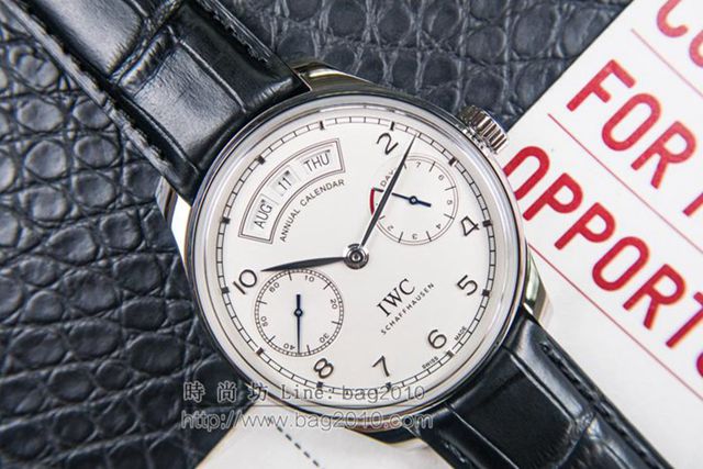 IWC手錶 V2升級版 萬國lW52850 葡萄牙萬年曆腕表系列 萬國表高端機械男表  hds1431